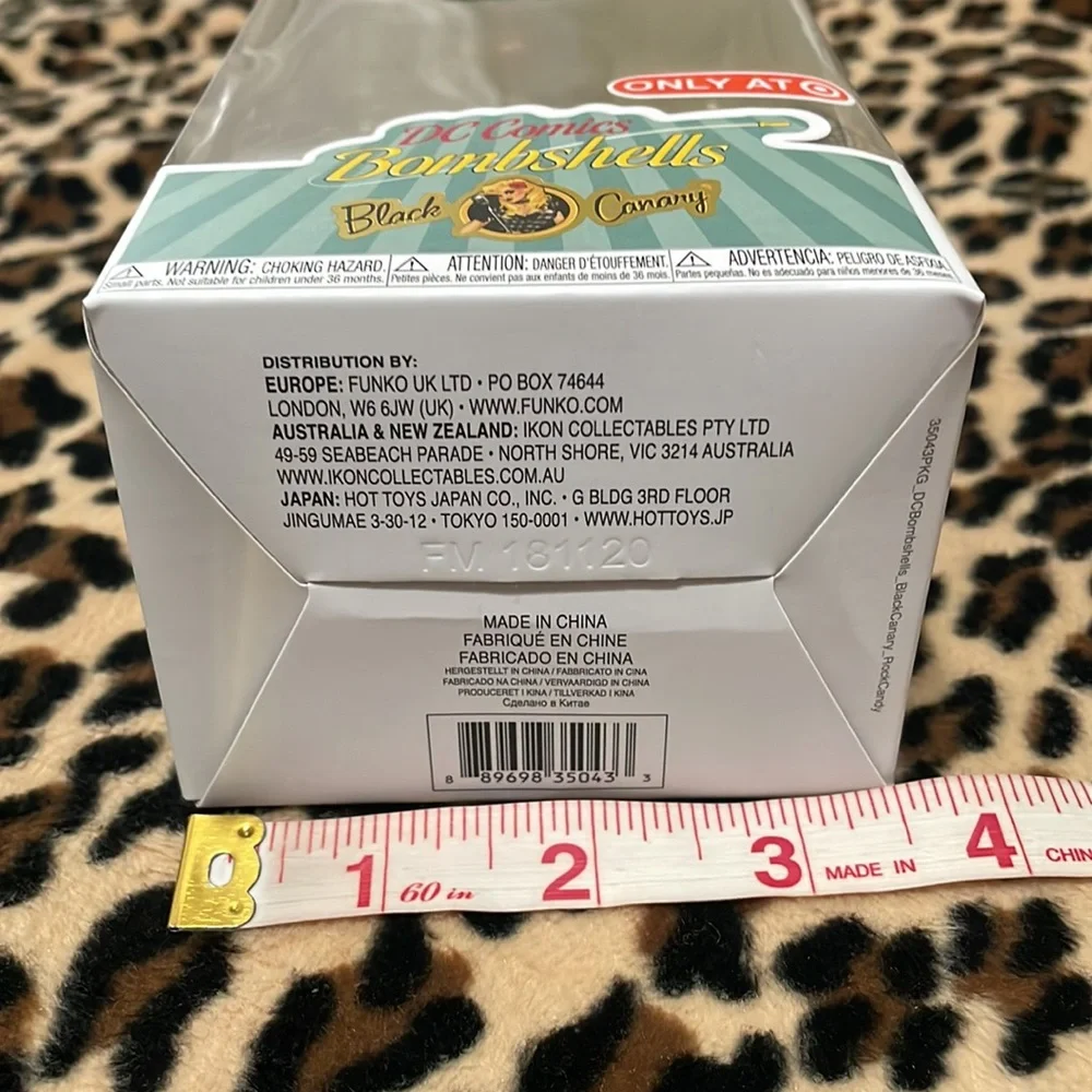 FUNKO Rock Candy DC Comics Bombshells Black Canary Doll 🌹Rockabilly Pin-up Rose - Picture 13 of 15